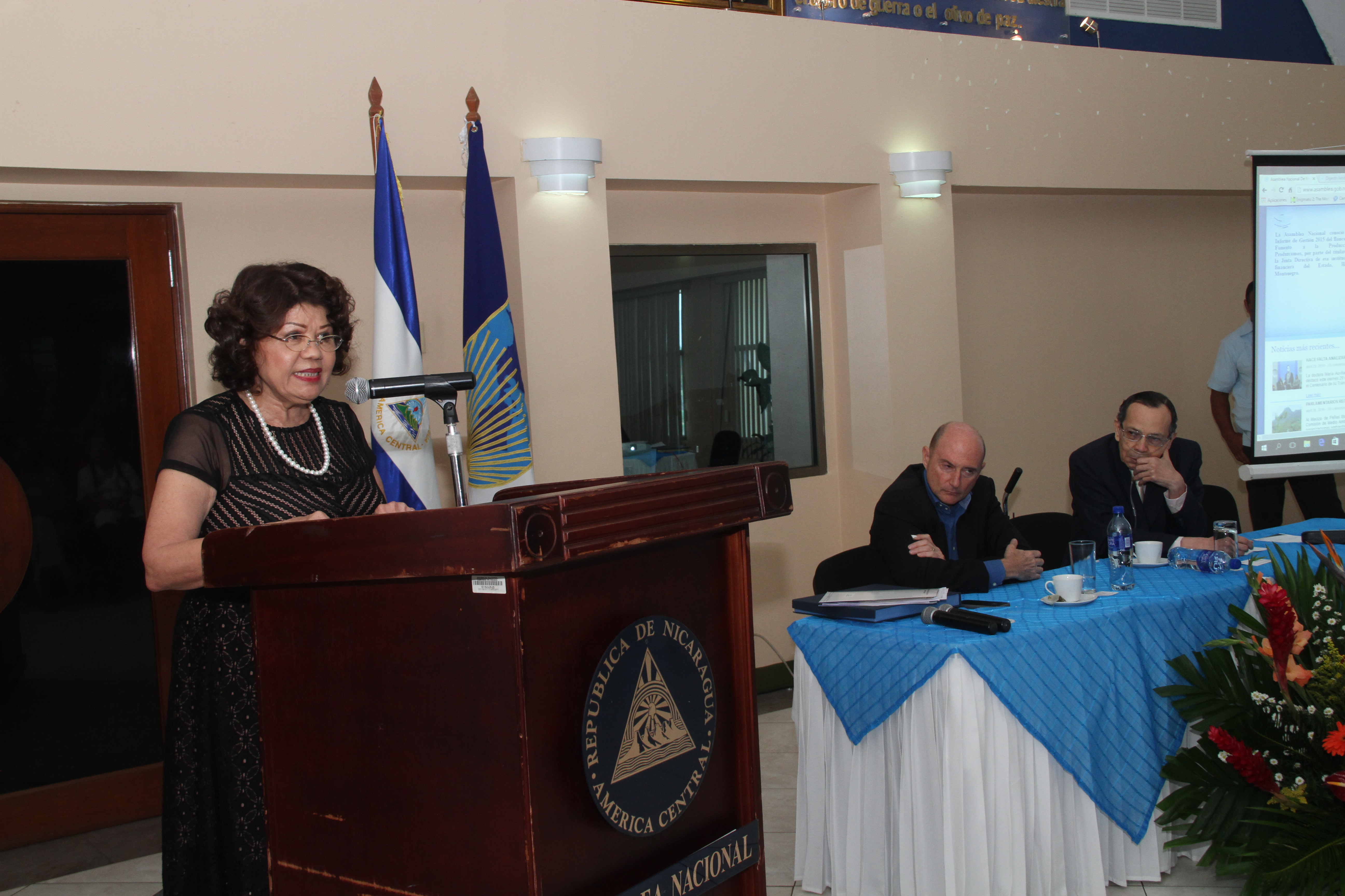 Dra. María Auxiliadora Acosta Martínez, Directora General del Digesto Jurídico Nicaragüense